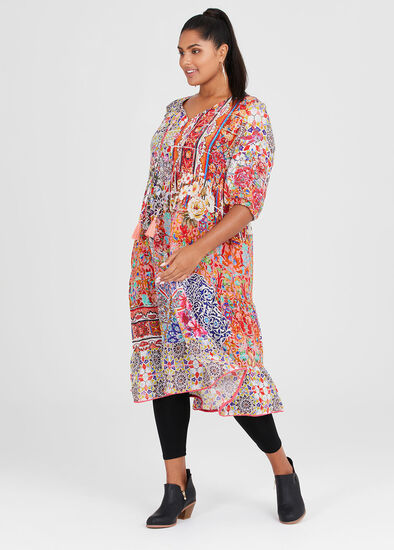 Plus Size Natural Bohemian Dress