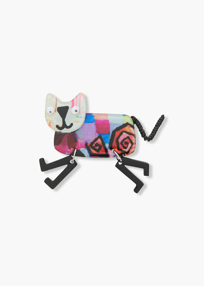 Come Back Kitty Brooch, , hi-res