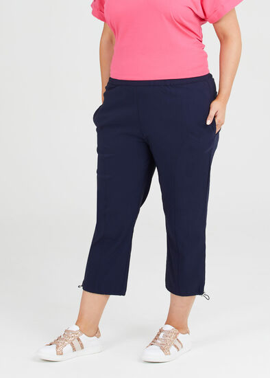 Plus Size Bengaline Crop Pant