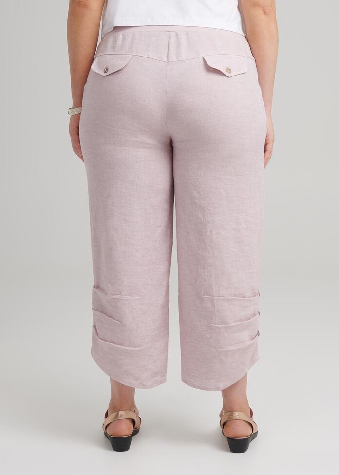 Shore Crop Linen Pant, , hi-res