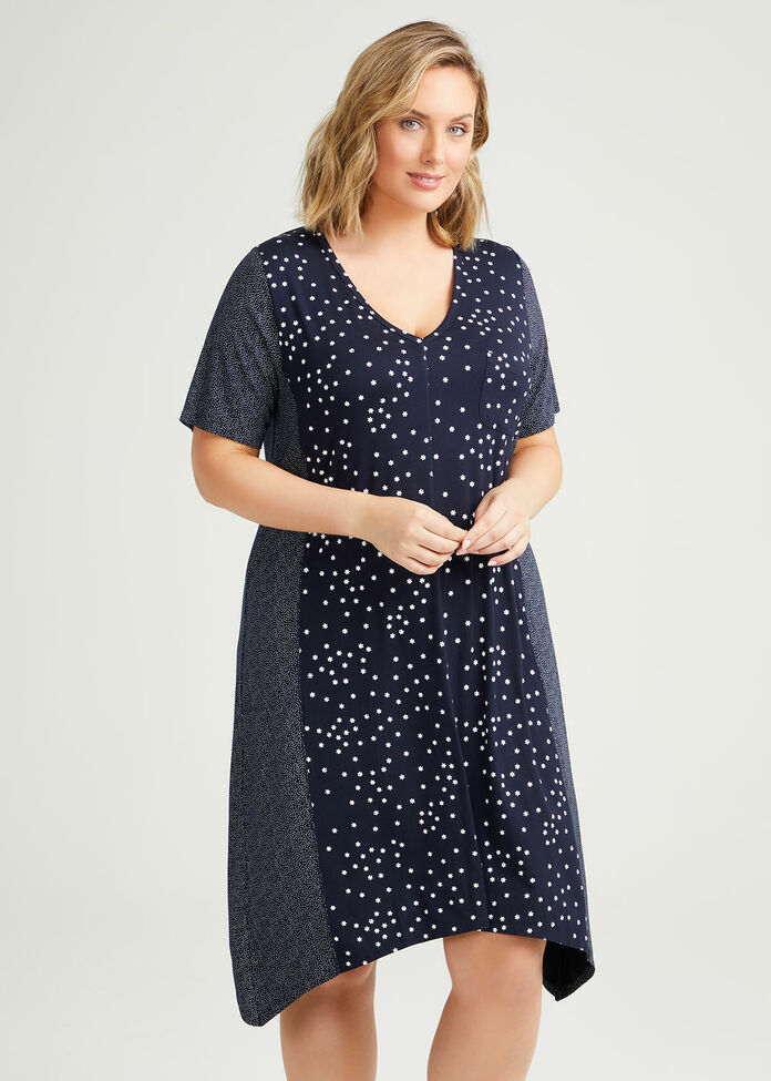 Bamboo Mini Stars Nightie, , hi-res