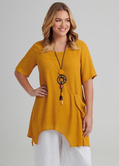 Plus Size Spliced Tunic