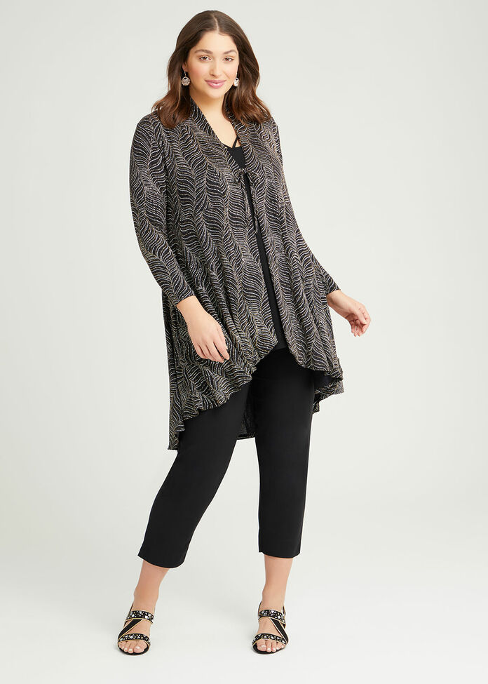 Bronze Opulence Lurex Cardigan, , hi-res