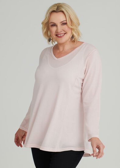 Plus Size Weekend Vneck Swing Top