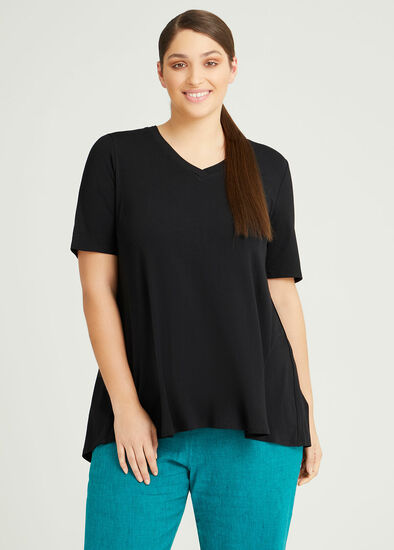 Plus Size Bamboo Habitual Vneck Top