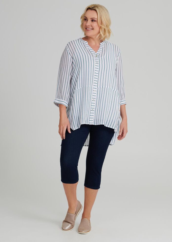 Resort Thin Stripe Shirt, , hi-res