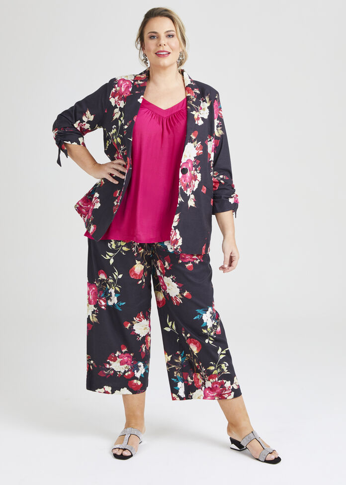 Wild Rose Linen Lined Jacket, , hi-res