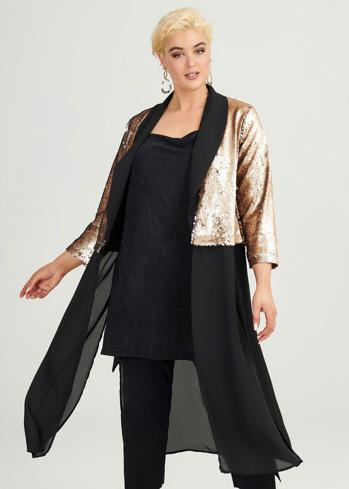 Sequins Glitter Jacket, , hi-res