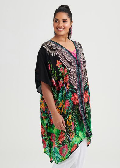 Plus Size Eden Viscose Kimono