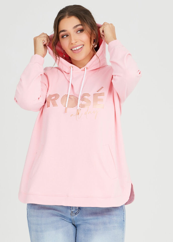 Organic Rose Hoodie, , hi-res