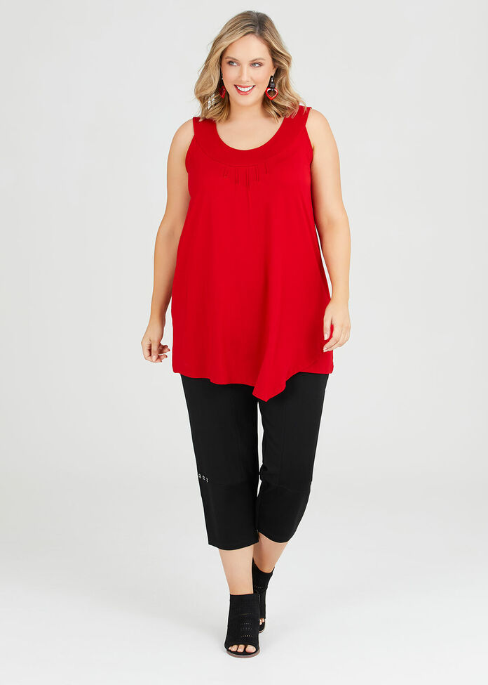 Tara Bamboo Ponte Crop Pant, , hi-res