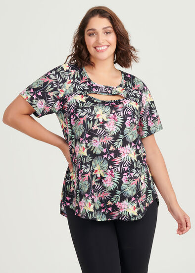 Plus Size Summer Palm Active Top