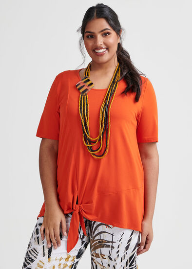 Plus Size Bamboo Tie Top