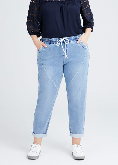 Plus Size Easy Weekender Panelled Jogger