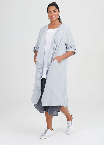 Plus Size Linen Whitehaven Duster