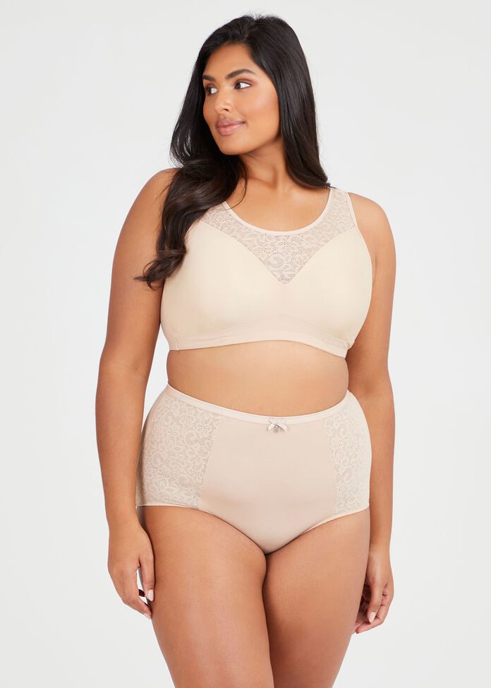 Wirefree Comfort Lace Bra, , hi-res