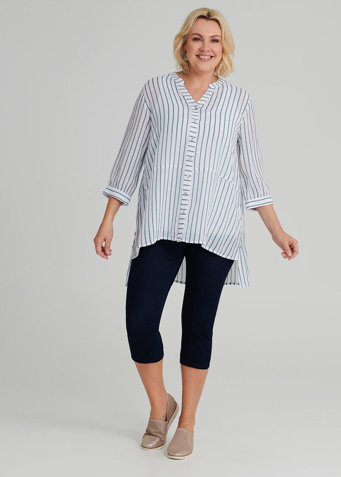 Resort Thin Stripe Shirt, , hi-res