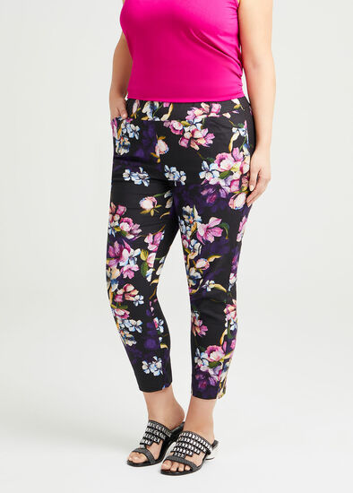 Plus Size Majestic Flora Linen Pant