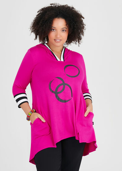 Plus Size Bamboo Obsession Spot Tunic