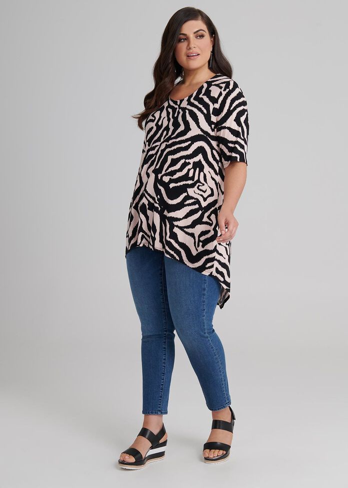 Zebra Stripes Top, , hi-res