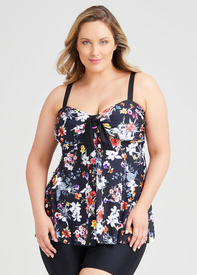 Plus Size Flora Layered Tankini