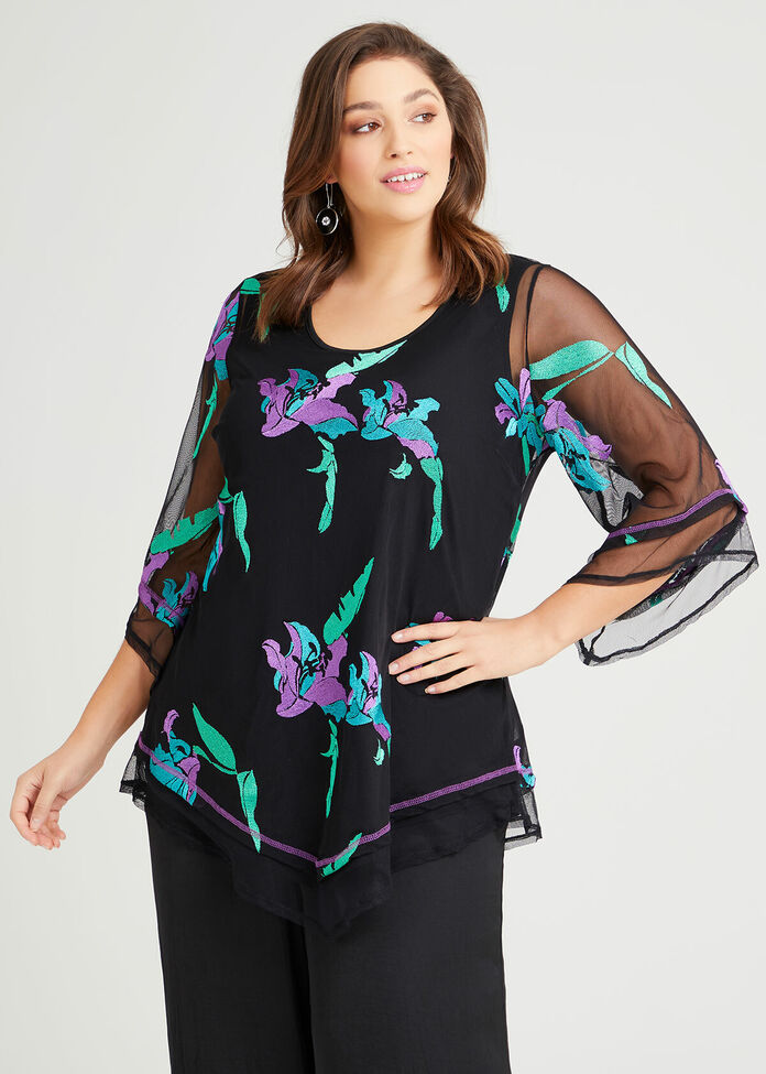 Florette Embroidered Tunic, , hi-res