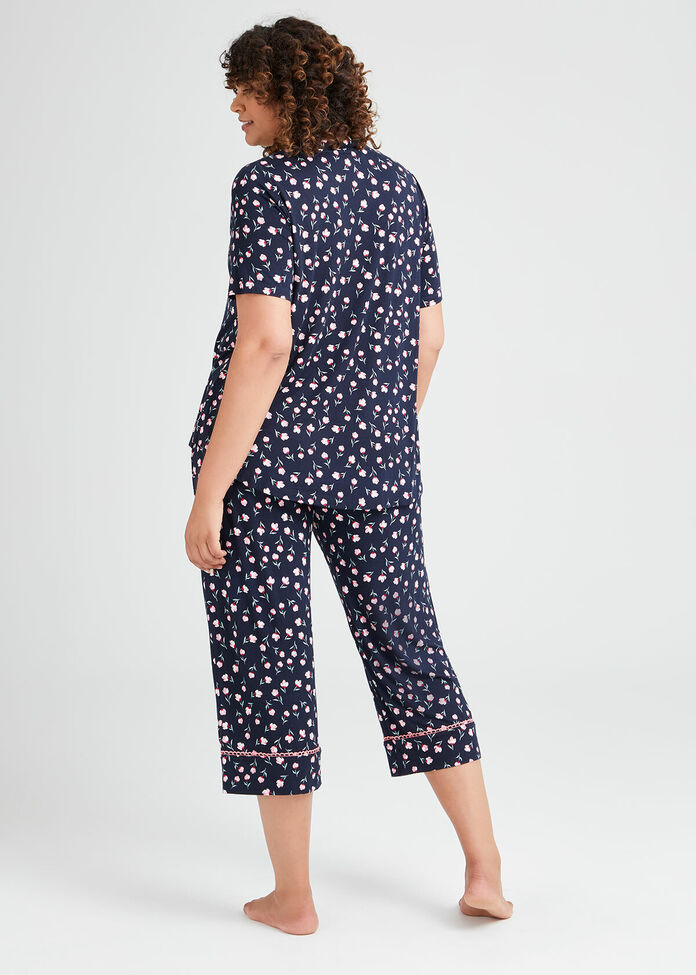 Bamboo Peony Pyjama Top, , hi-res