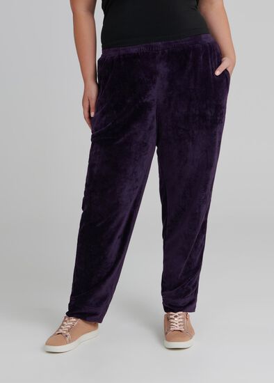 Plus Size Velour Active Track Pant