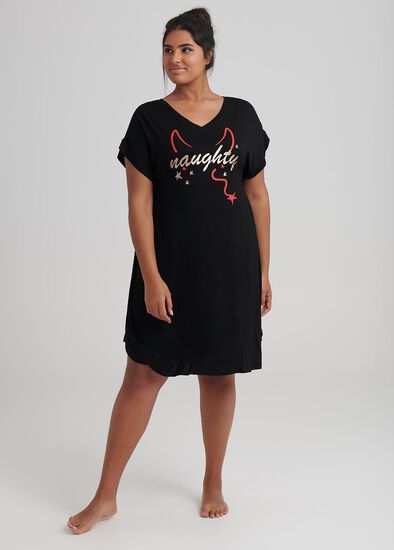 Plus Size Naughty Or Nice Nightie