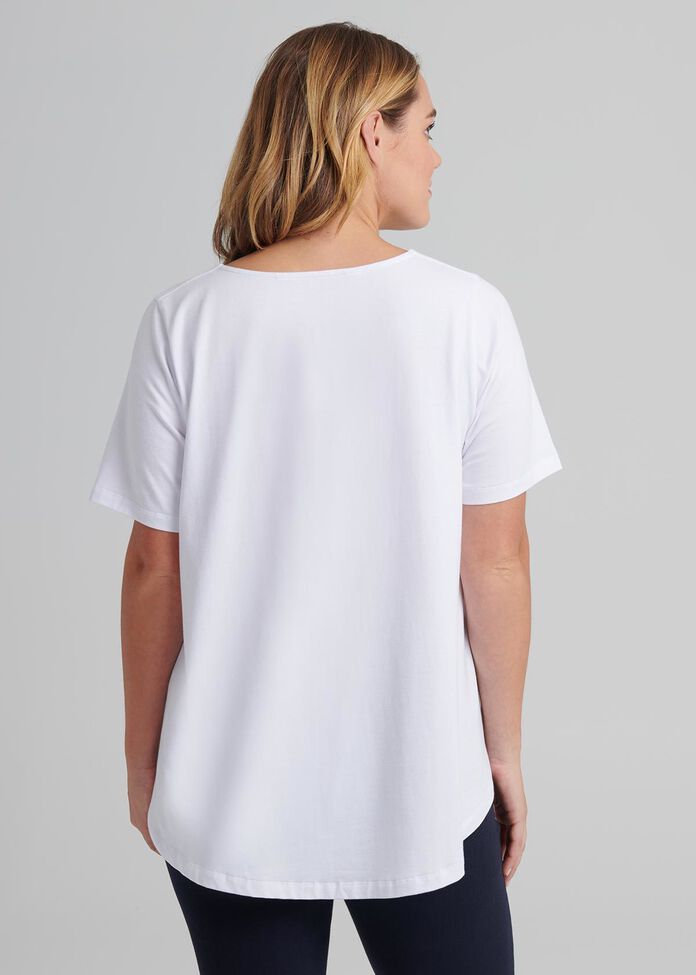 V Neck Swing Tee, , hi-res