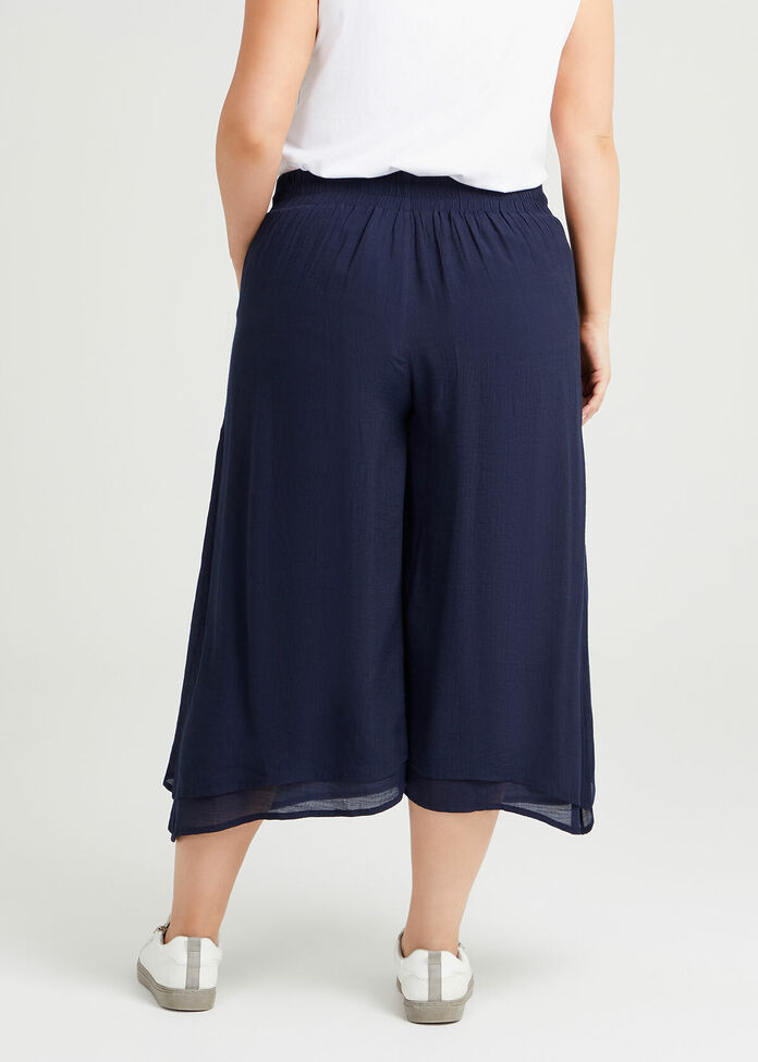 Natural Layered Crop Pant, , hi-res