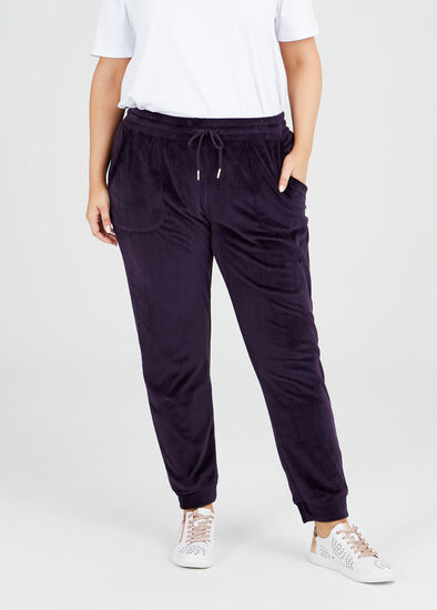 Plus Size Plush Velour Pant