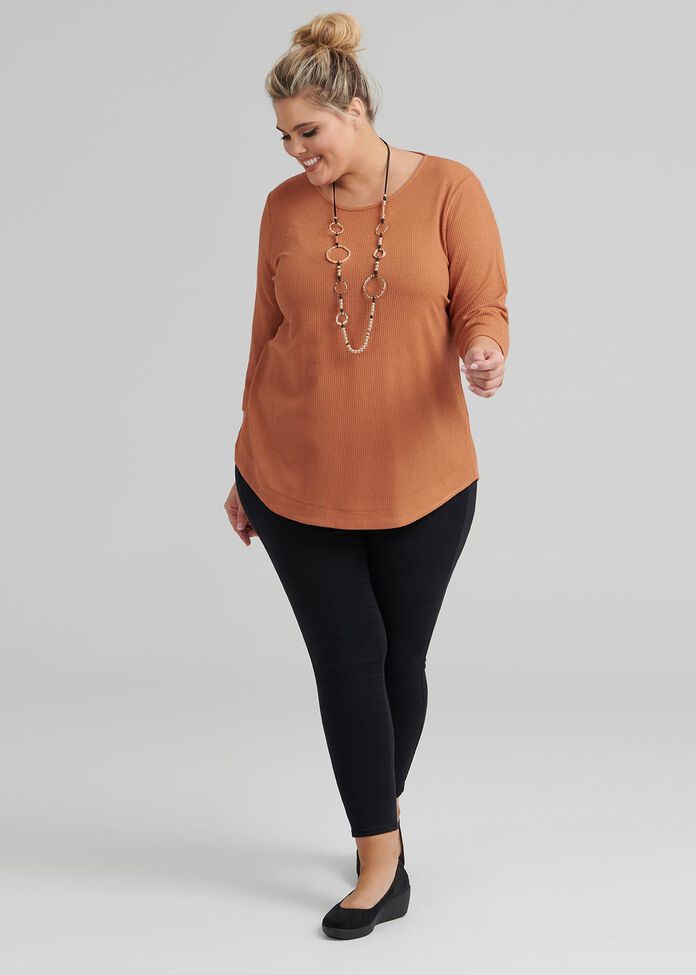 Staple Curved Hem Top, , hi-res