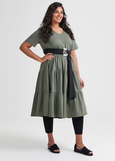 Plus Size Tiered Organic Dress