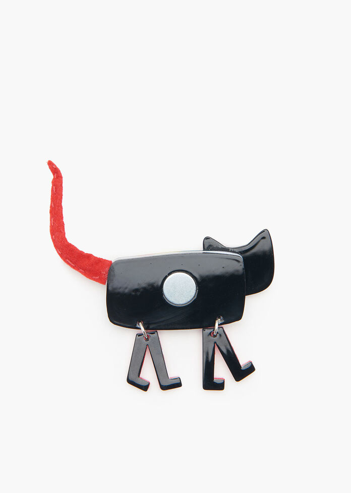 Crazy Kitty Brooch, , hi-res