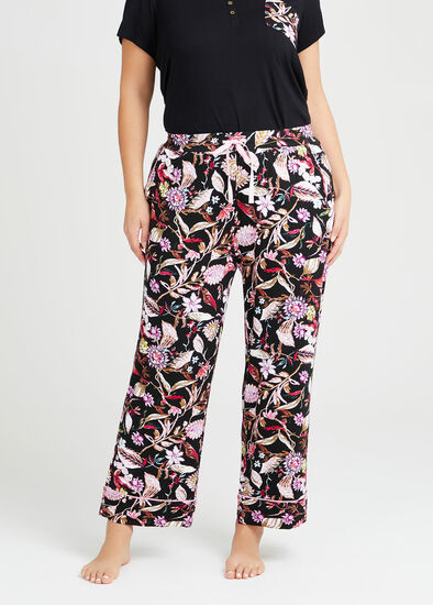 Plus Size Bamboo Botanica Pyjama Pant