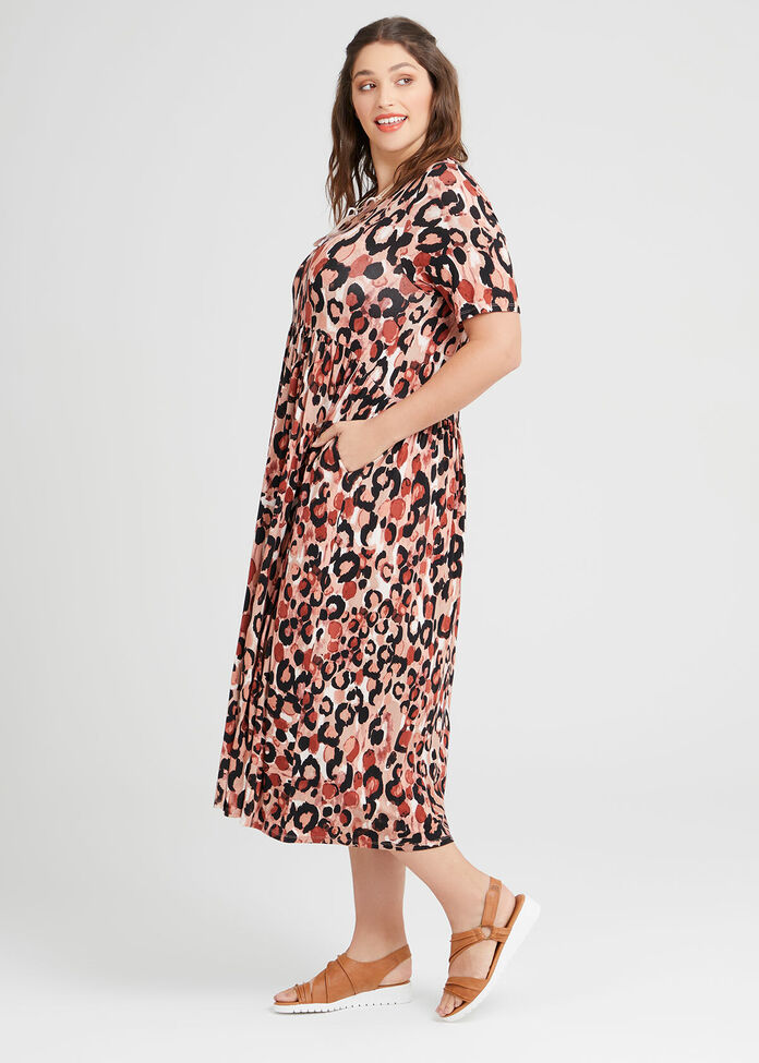 Bamboo Animal Drift Boho Dress, , hi-res