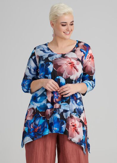 Plus Size Jardin Print Top