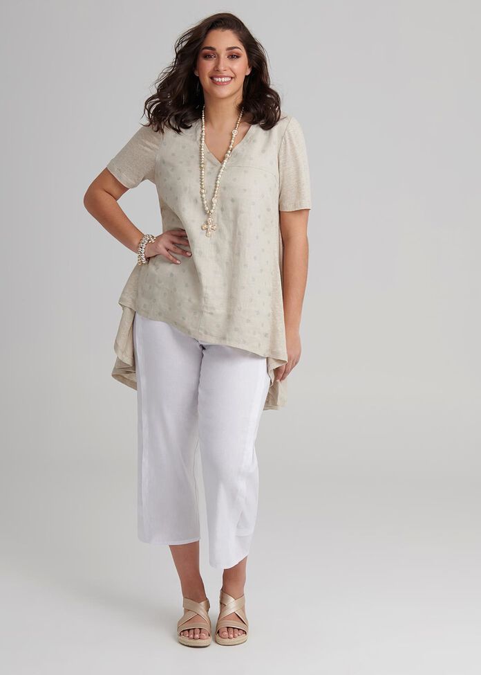 Linen Sebou Top, , hi-res