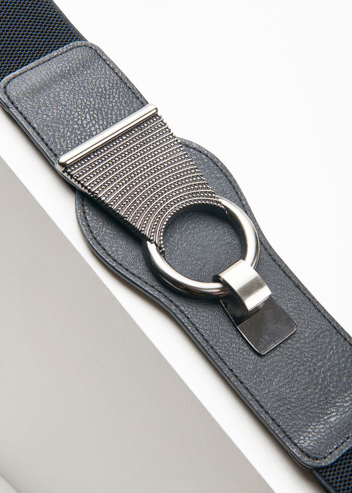 Black Stretch Belt, , hi-res