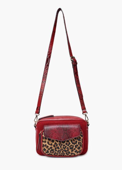 Riley Red Animal Xbody Bag