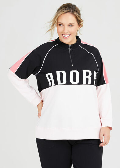 Plus Size Organic J'adore Zip Sweat