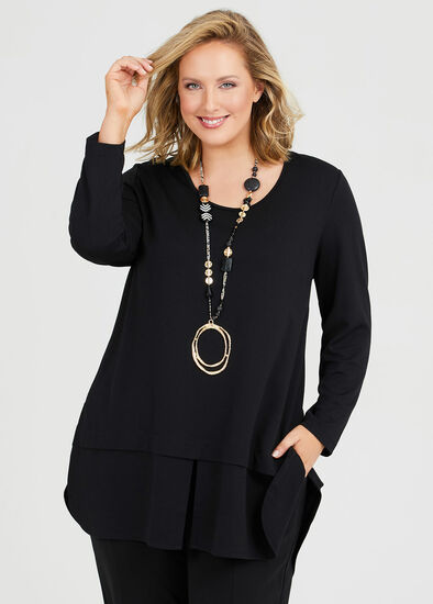 Plus Size Ponte Commotion Top