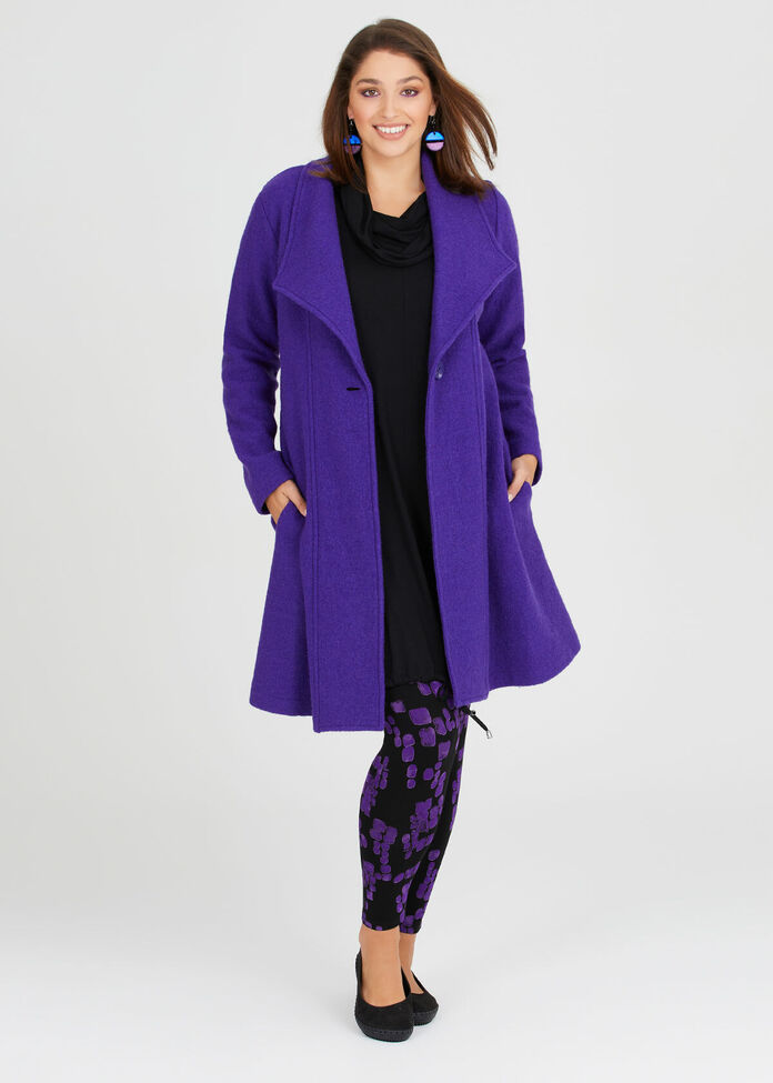 Morgan Boiled Wool Coat, , hi-res