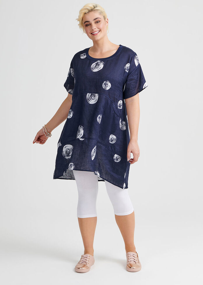 Circle Linen Tunic, , hi-res