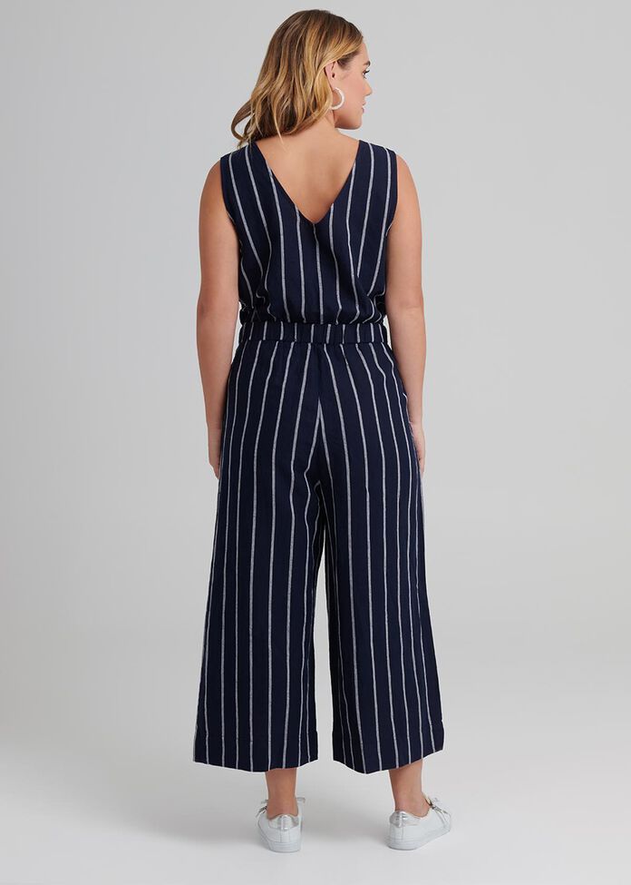 High Tide Linen Jumpsuit, , hi-res