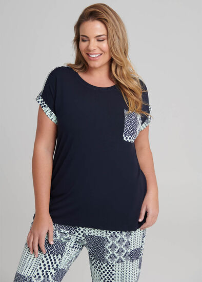 Plus Size Boho Pj Top