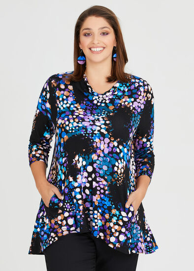 Plus Size Oceans Envy Bamboo Top