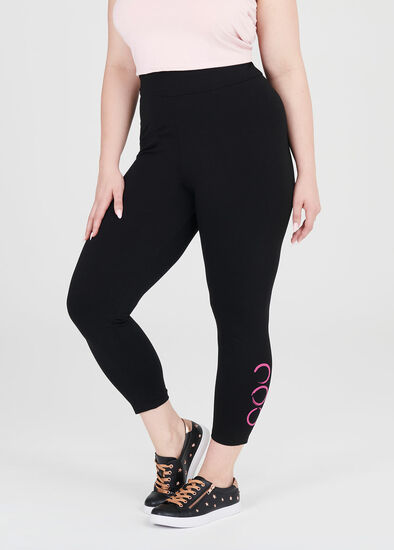 Plus Size Fixation Spot Natural Legging