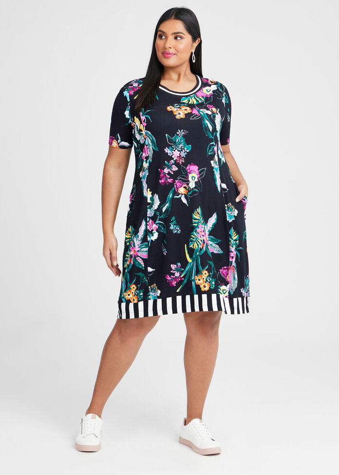 Natural Floral Fever Dress, , hi-res